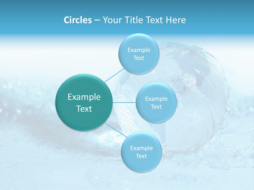 Blue Liquid Sphere PowerPoint Template