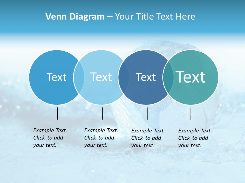 Blue Liquid Sphere PowerPoint Template