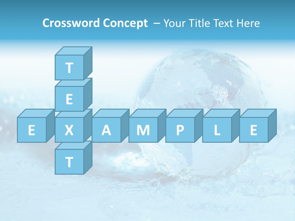 Blue Liquid Sphere PowerPoint Template