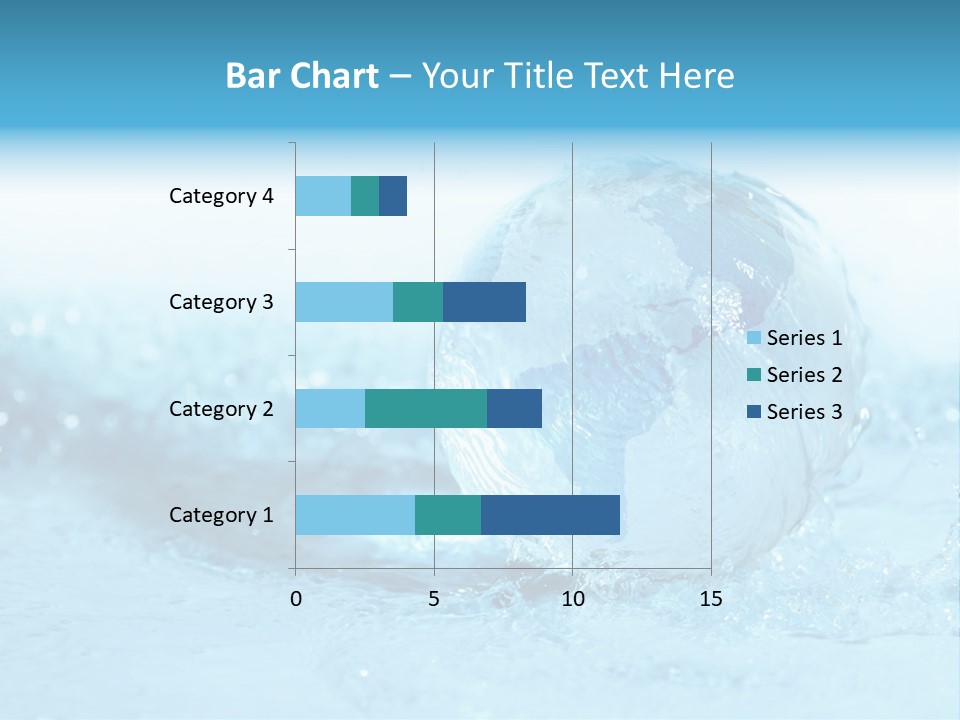 Blue Liquid Sphere PowerPoint Template