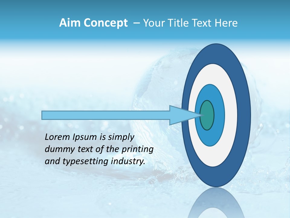 Blue Liquid Sphere PowerPoint Template