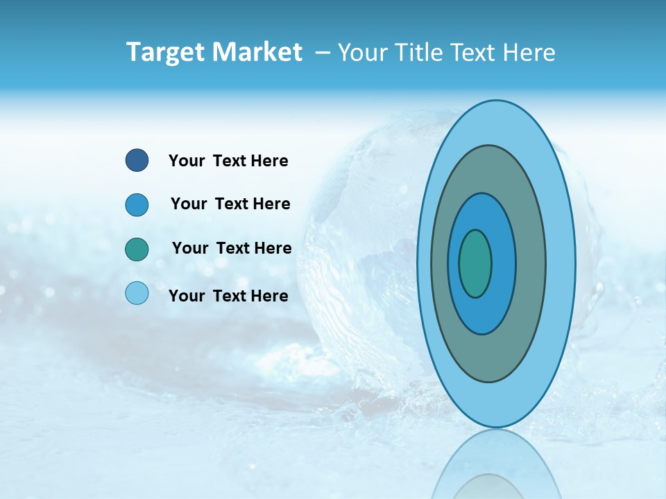 Blue Liquid Sphere PowerPoint Template