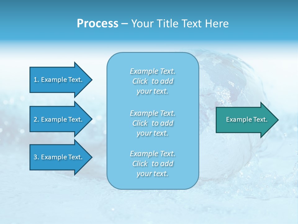 Blue Liquid Sphere PowerPoint Template
