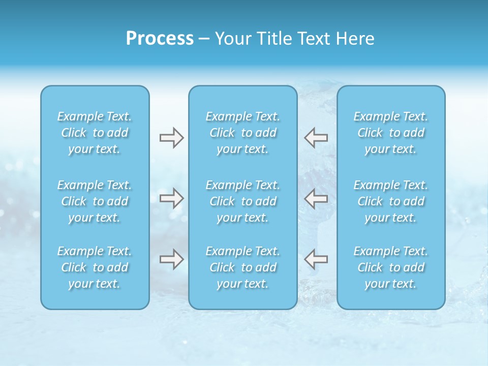 Blue Liquid Sphere PowerPoint Template