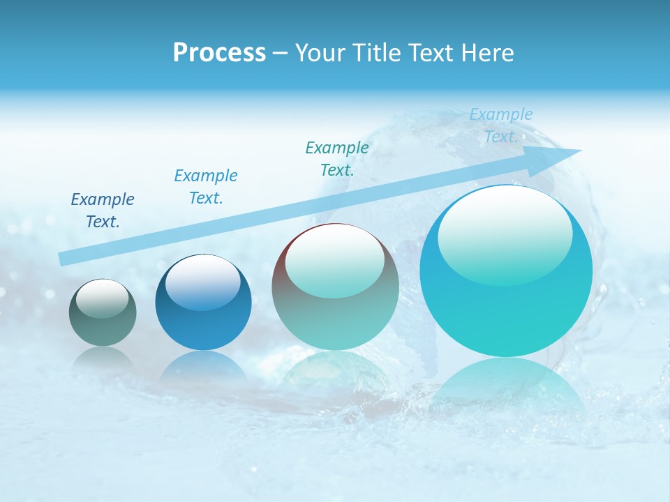 Blue Liquid Sphere PowerPoint Template