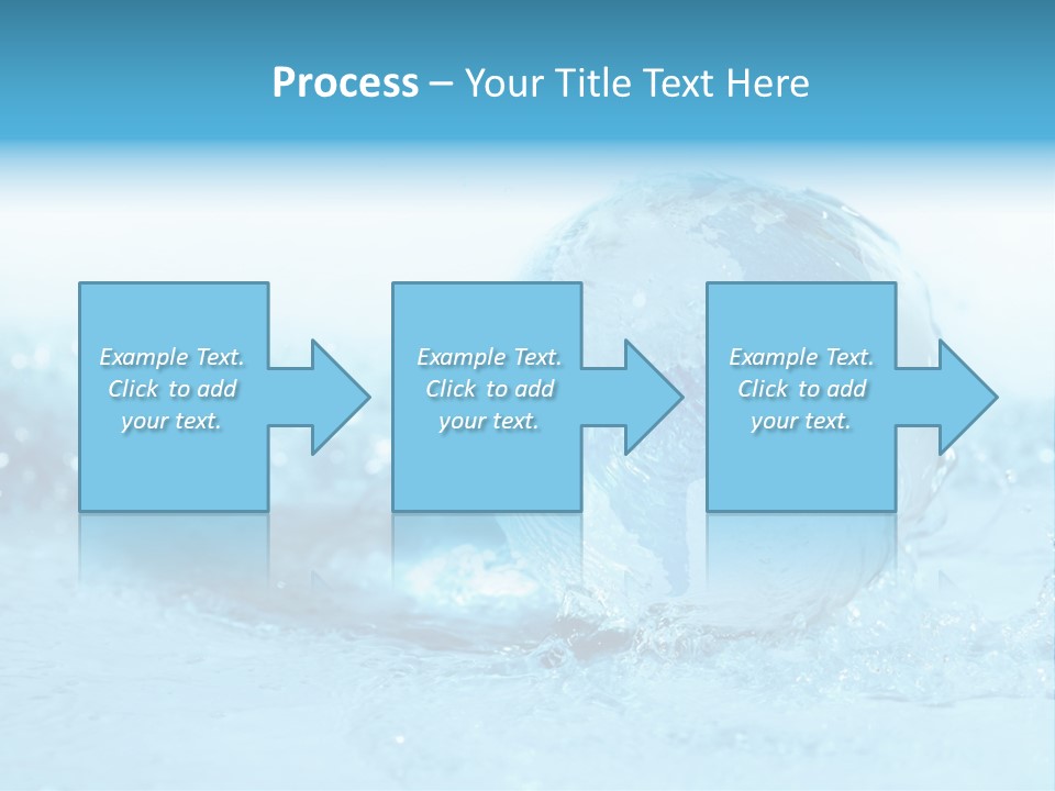 Blue Liquid Sphere PowerPoint Template