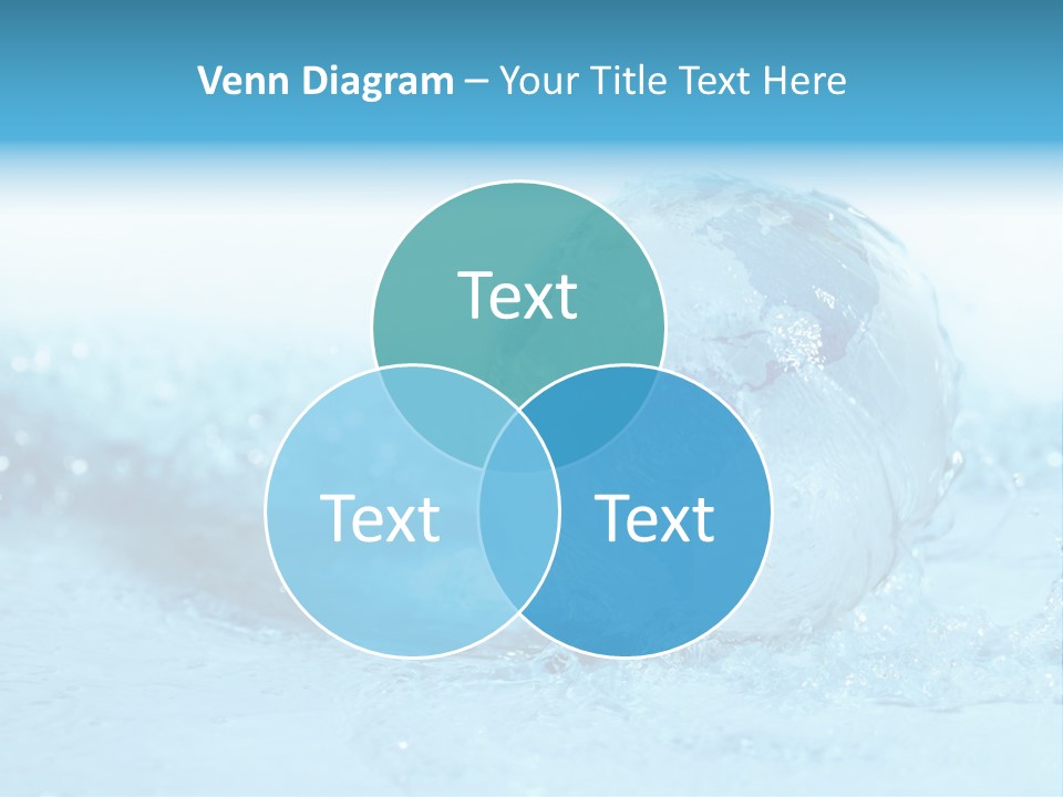 Blue Liquid Sphere PowerPoint Template