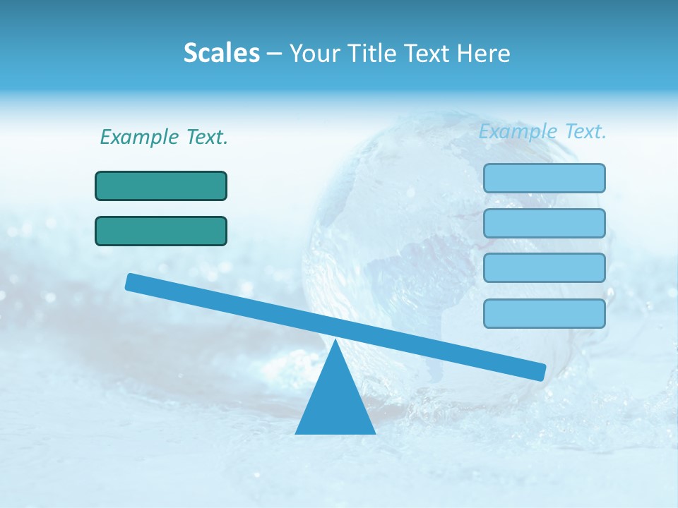 Blue Liquid Sphere PowerPoint Template