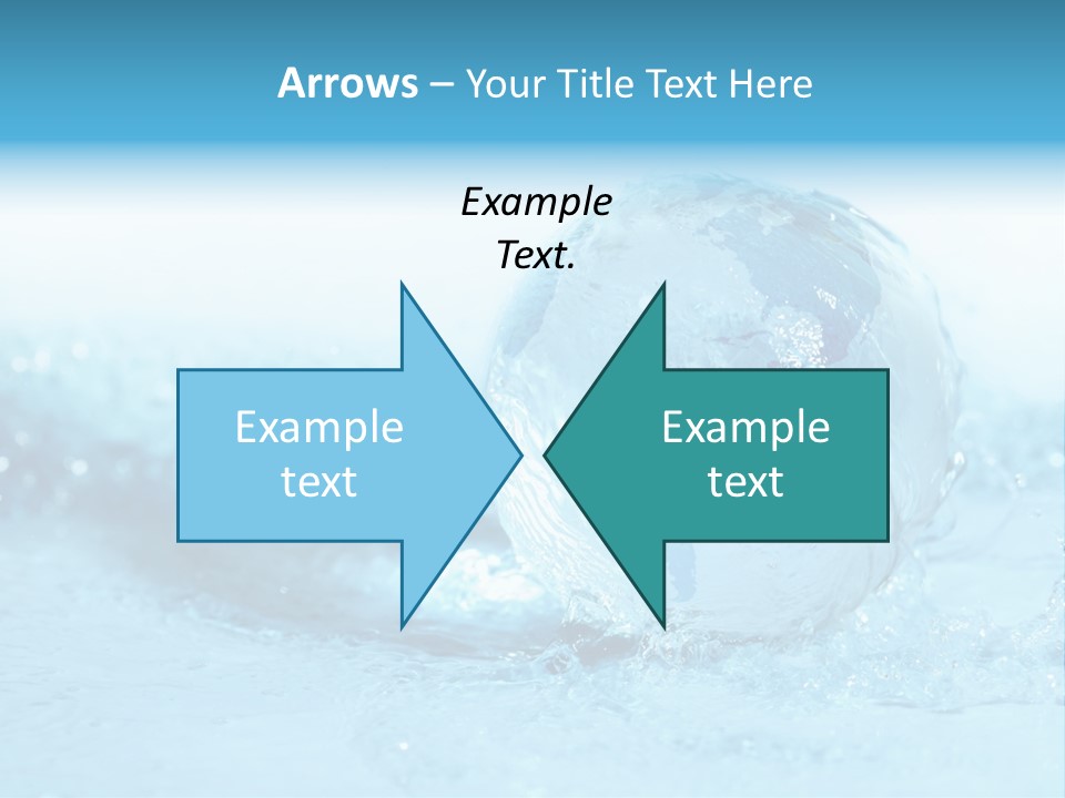 Blue Liquid Sphere PowerPoint Template