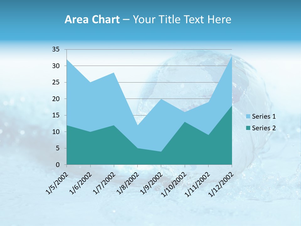 Blue Liquid Sphere PowerPoint Template