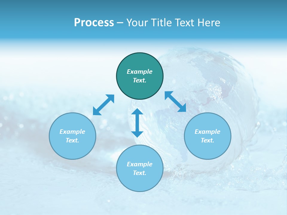 Blue Liquid Sphere PowerPoint Template