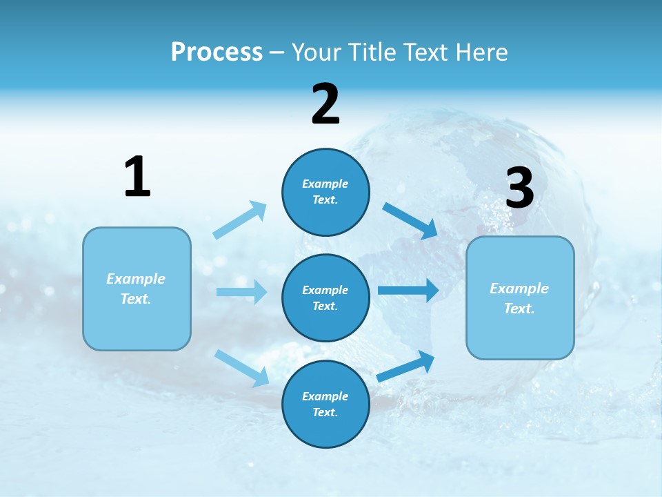 Blue Liquid Sphere PowerPoint Template