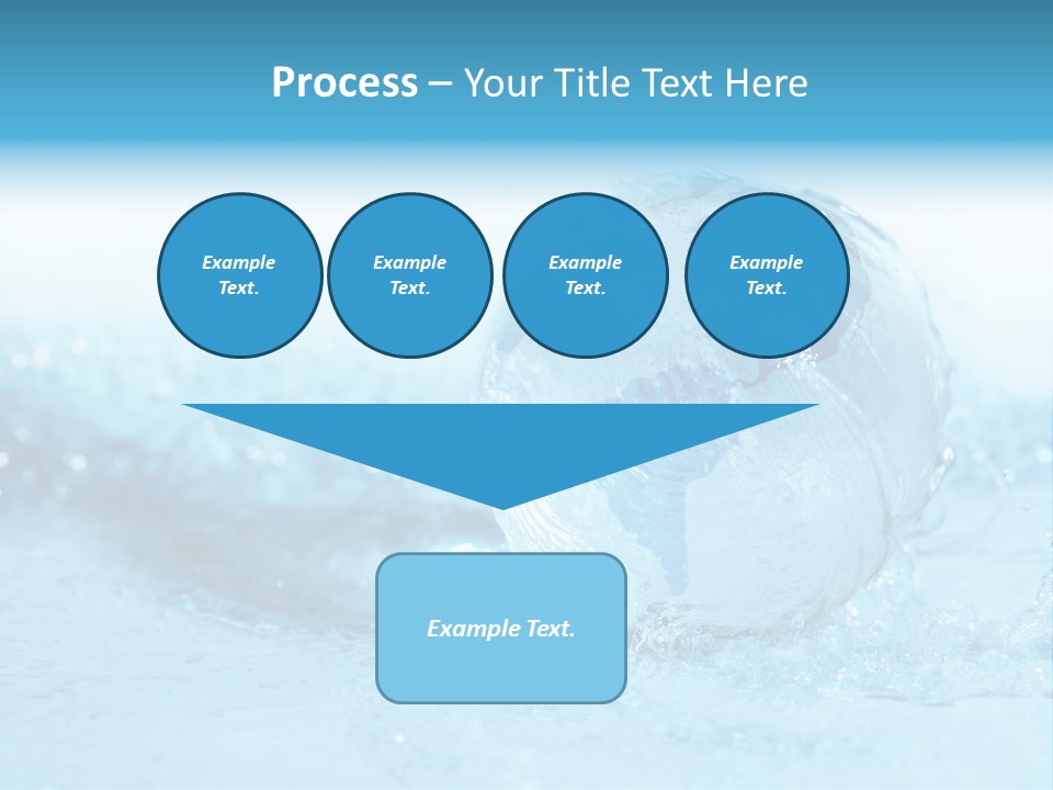 Blue Liquid Sphere PowerPoint Template