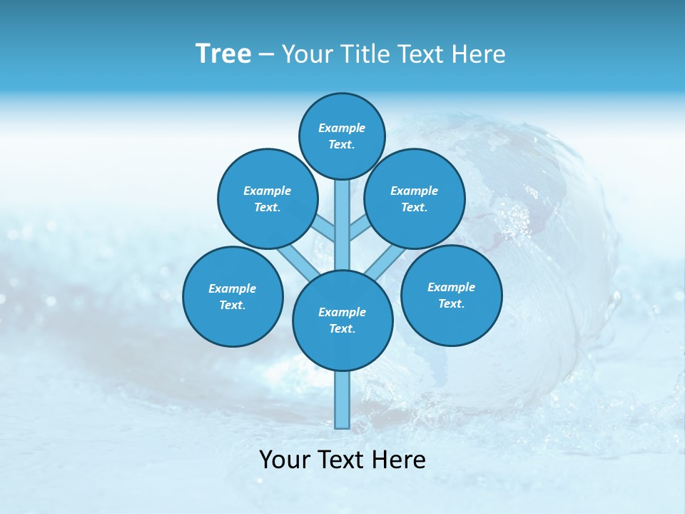 Blue Liquid Sphere PowerPoint Template