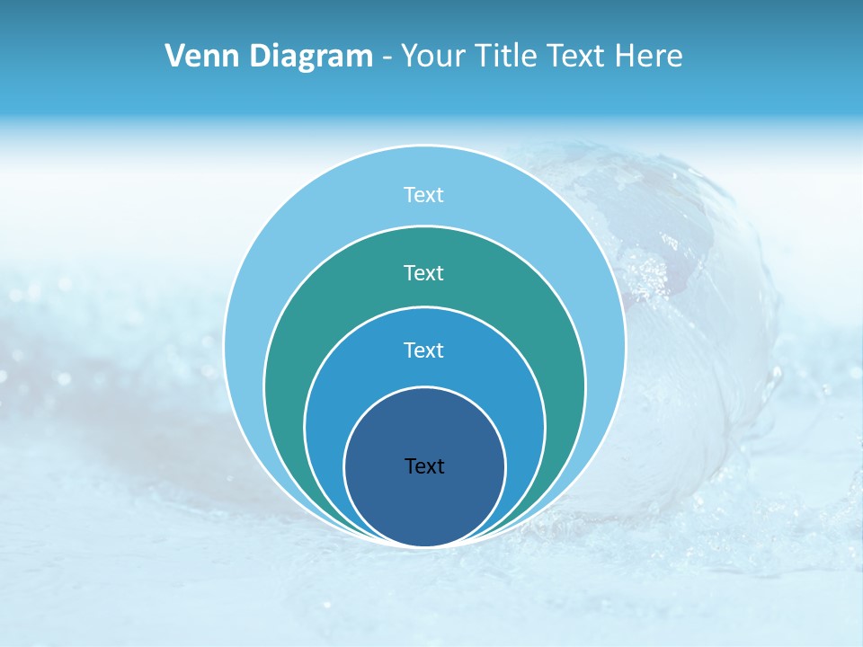 Blue Liquid Sphere PowerPoint Template