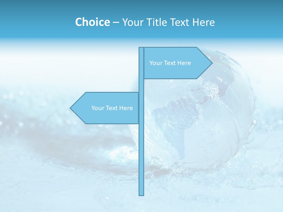 Blue Liquid Sphere PowerPoint Template
