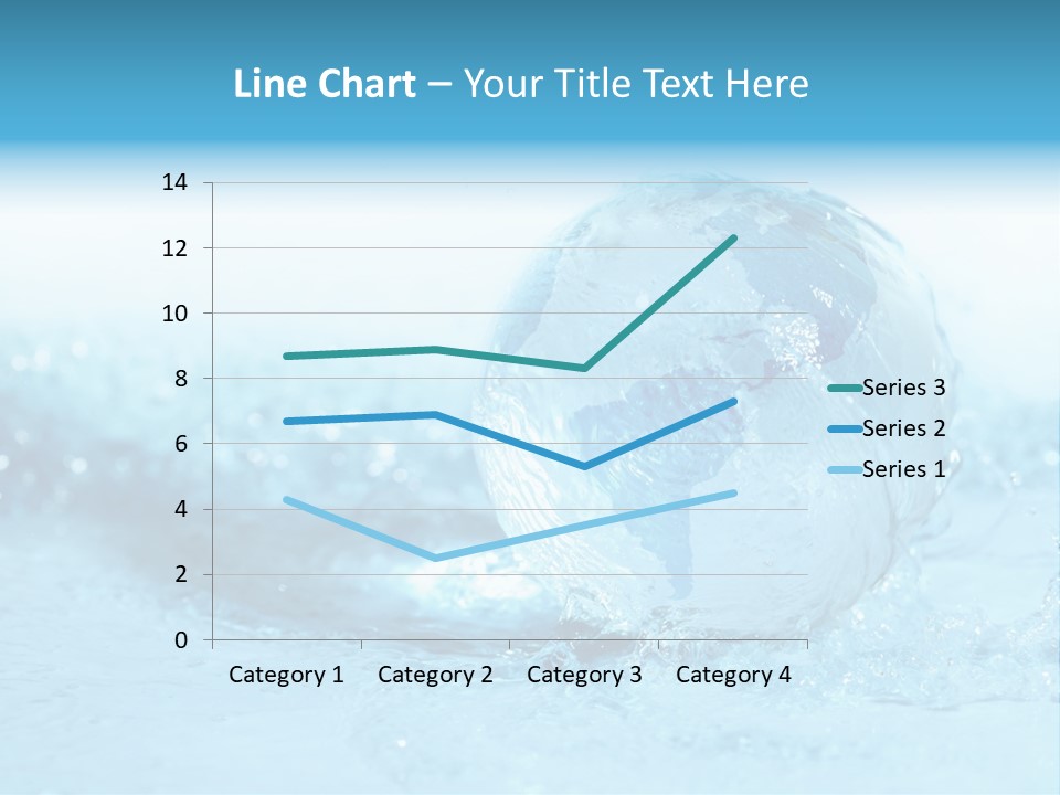 Blue Liquid Sphere PowerPoint Template