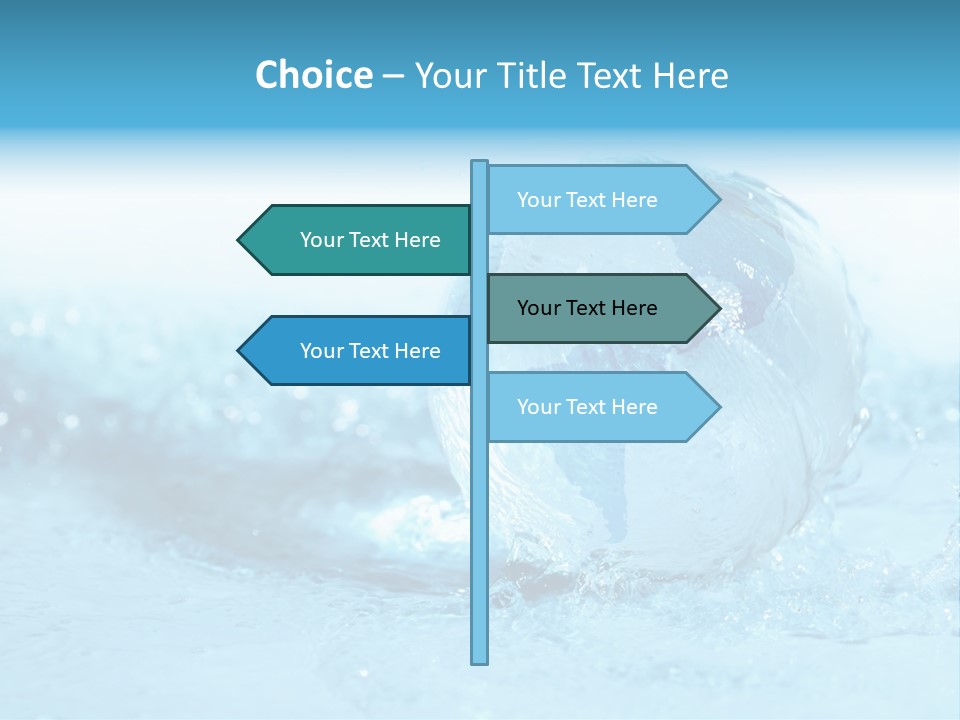 Blue Liquid Sphere PowerPoint Template