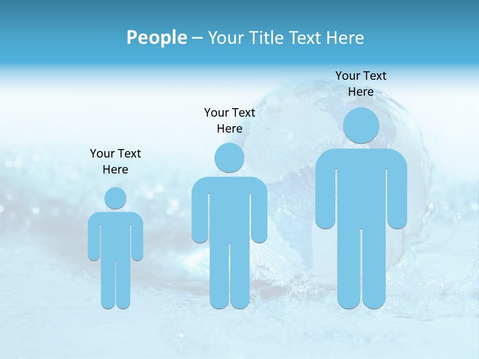 Blue Liquid Sphere PowerPoint Template