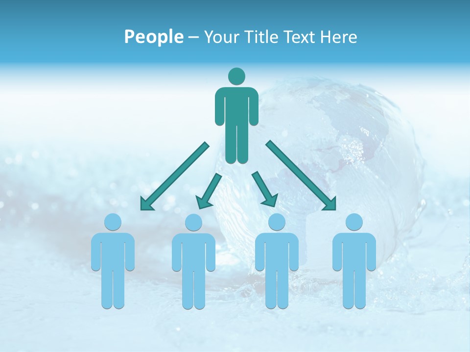 Blue Liquid Sphere PowerPoint Template