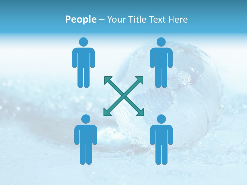 Blue Liquid Sphere PowerPoint Template