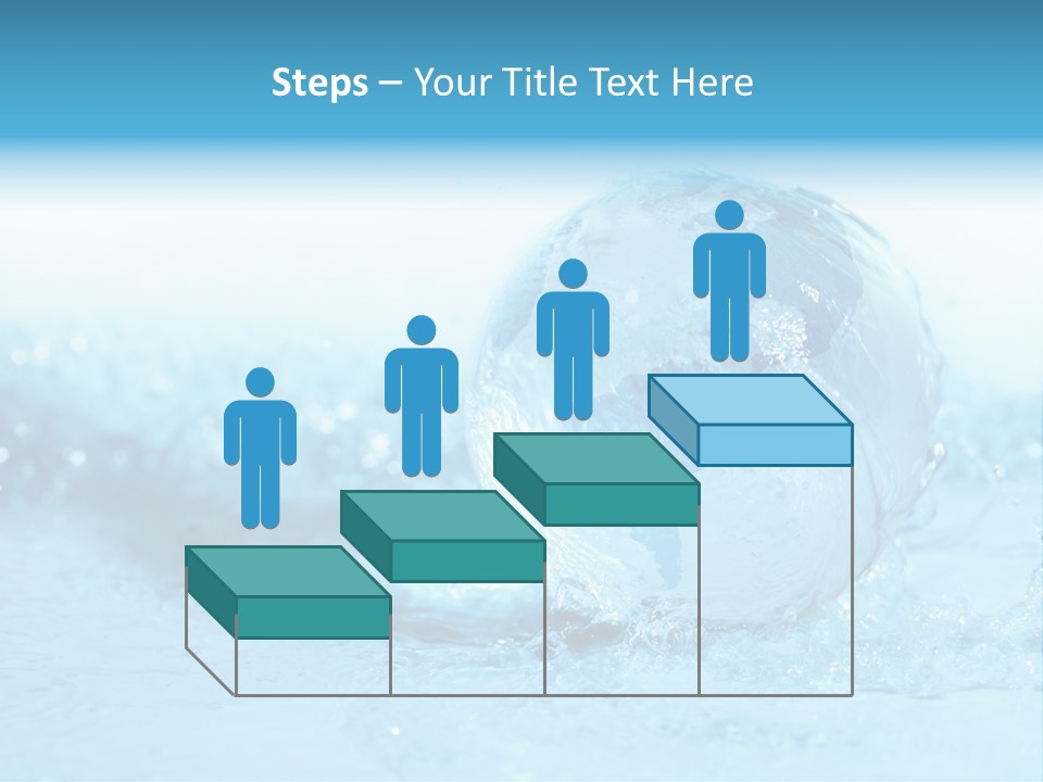 Blue Liquid Sphere PowerPoint Template