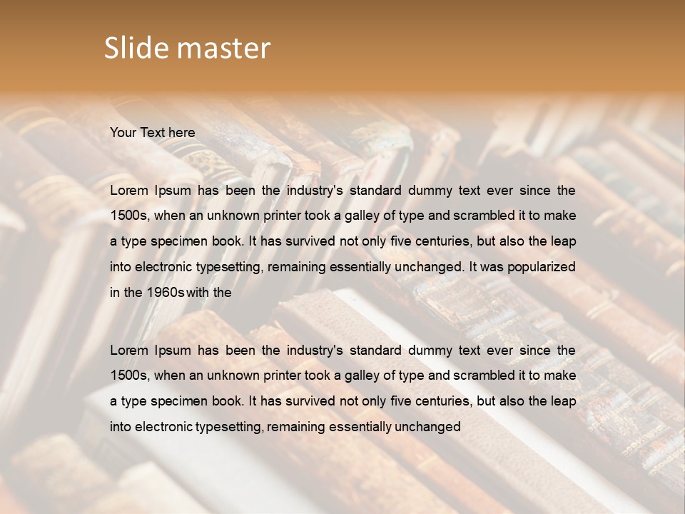 Brown Cover Dirty PowerPoint Template