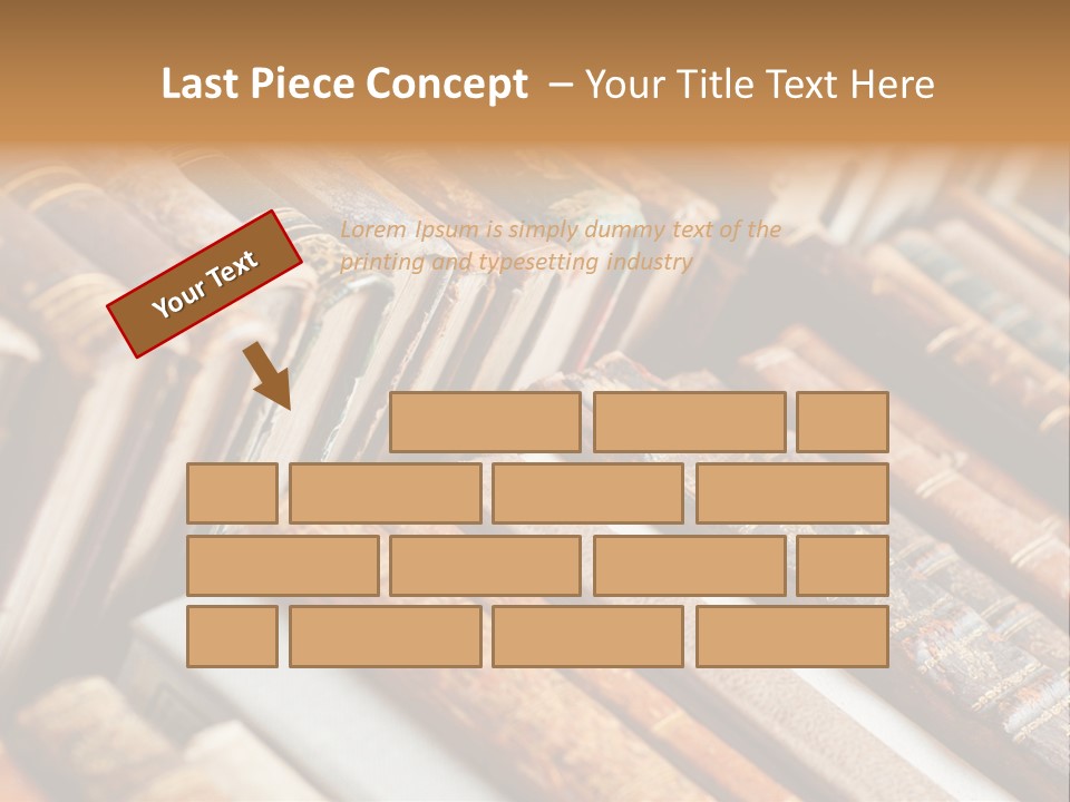 Brown Cover Dirty PowerPoint Template