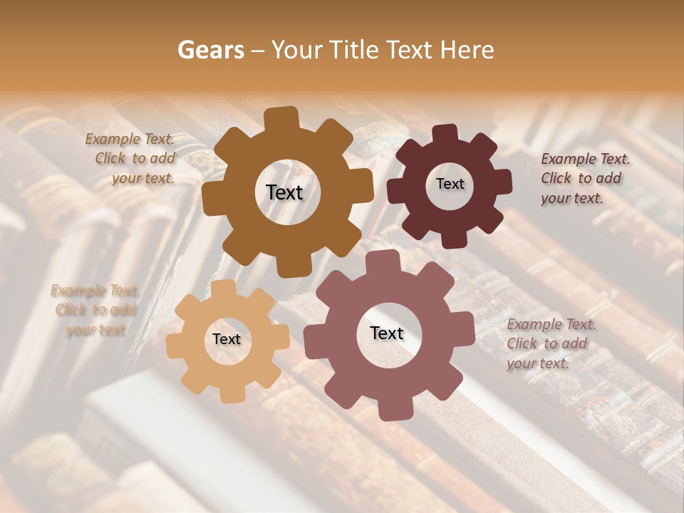 Brown Cover Dirty PowerPoint Template