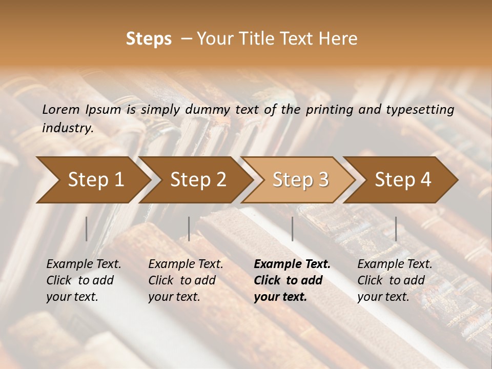 Brown Cover Dirty PowerPoint Template