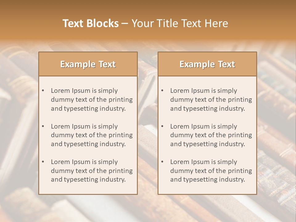 Brown Cover Dirty PowerPoint Template