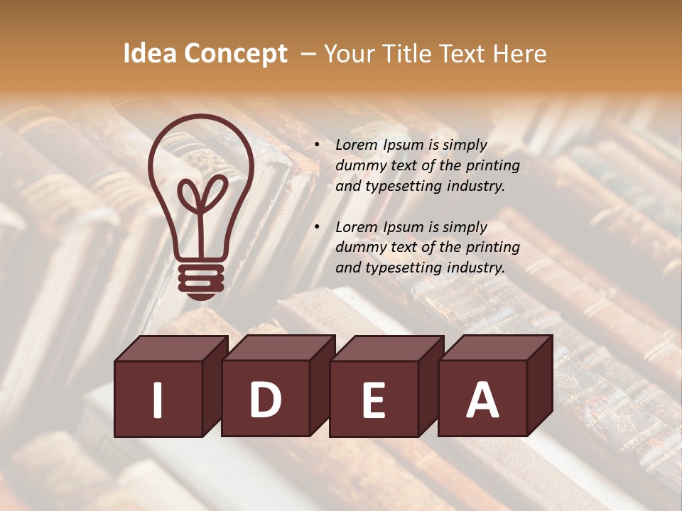 Brown Cover Dirty PowerPoint Template