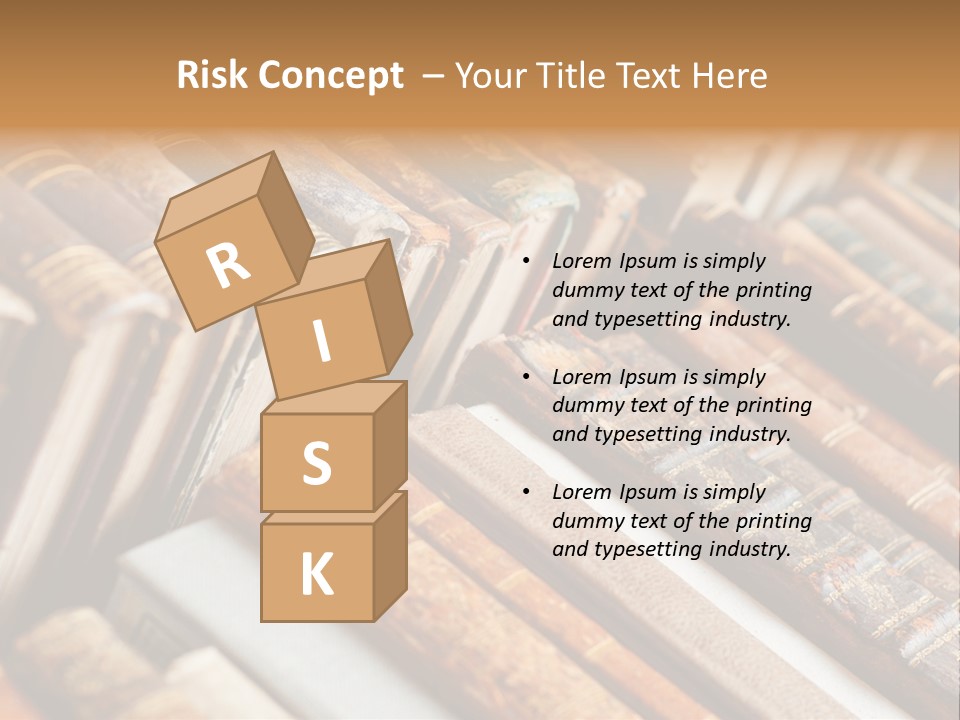 Brown Cover Dirty PowerPoint Template