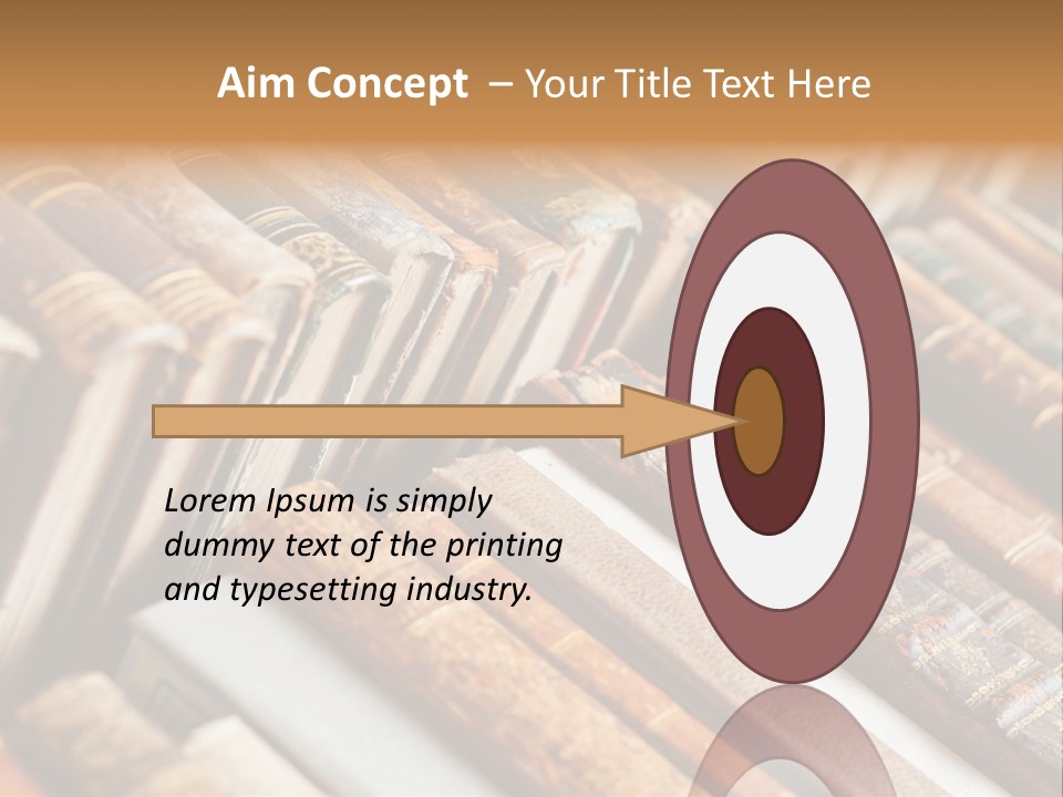 Brown Cover Dirty PowerPoint Template