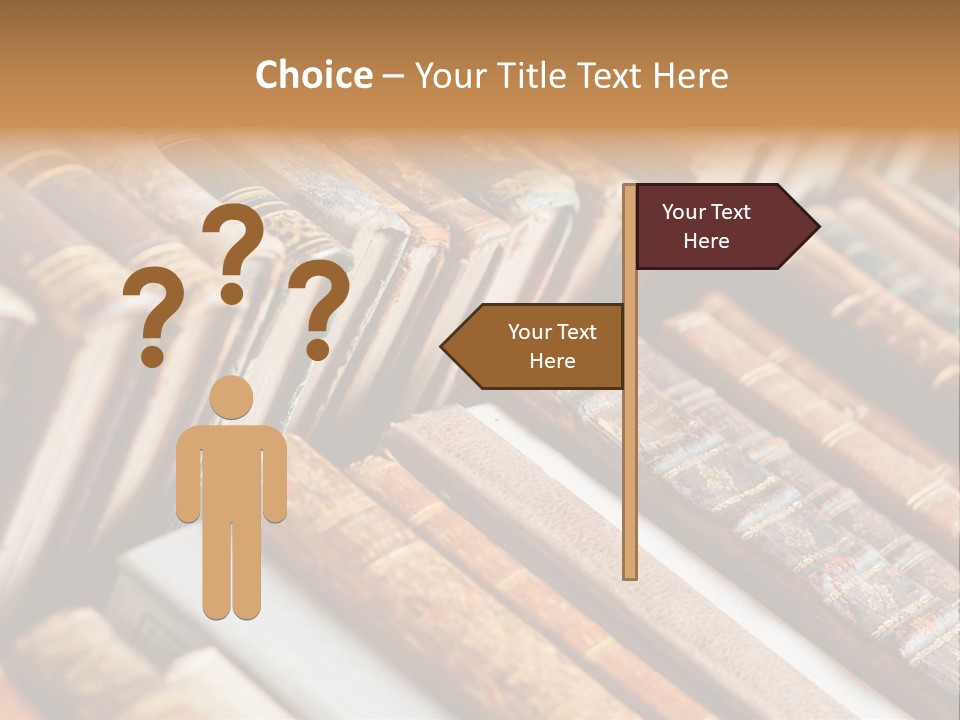 Brown Cover Dirty PowerPoint Template