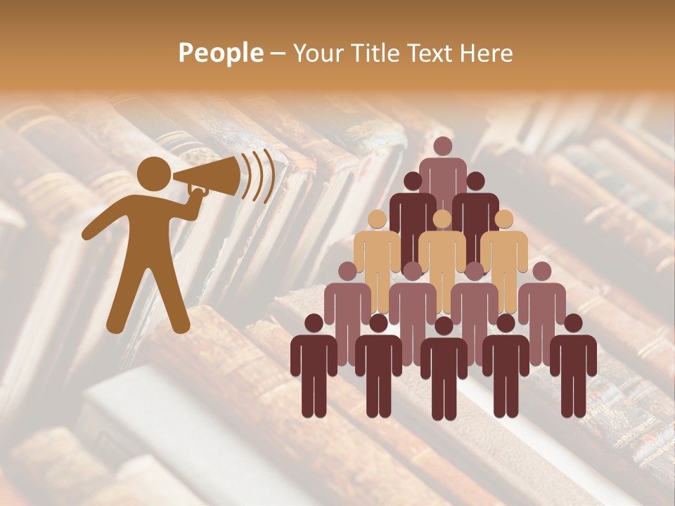 Brown Cover Dirty PowerPoint Template