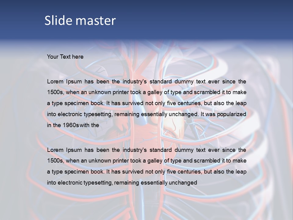 Patient Cardiology Vector PowerPoint Template