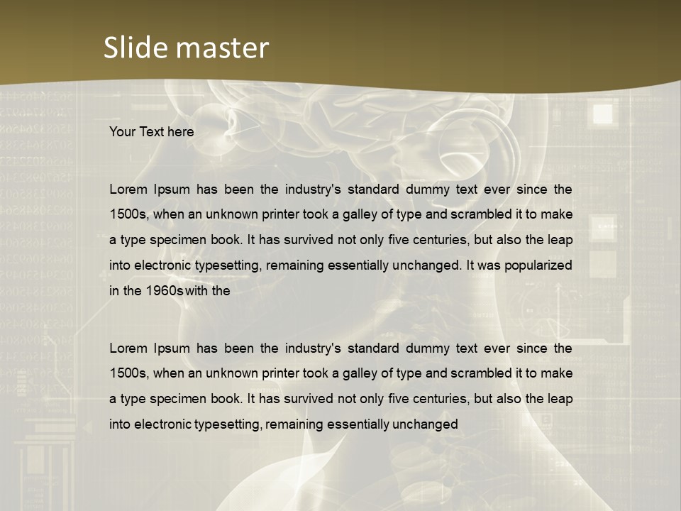 Anatomy Brain Cortex PowerPoint Template