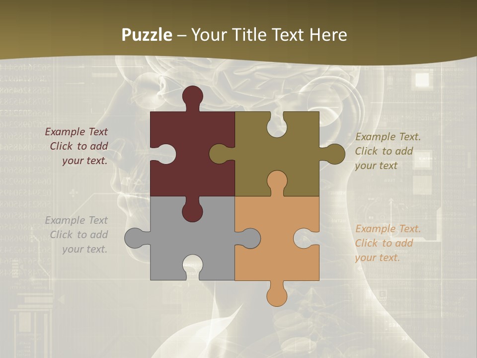 Anatomy Brain Cortex PowerPoint Template