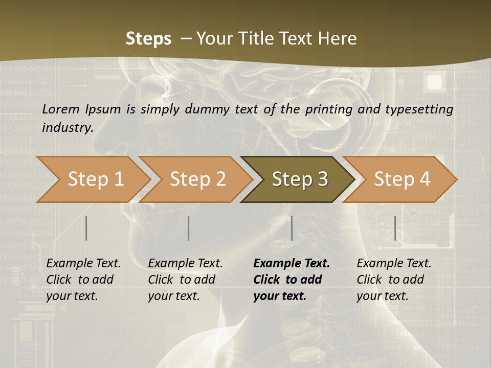 Anatomy Brain Cortex PowerPoint Template