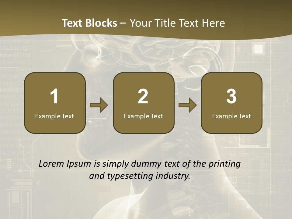 Anatomy Brain Cortex PowerPoint Template