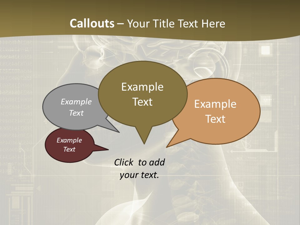 Anatomy Brain Cortex PowerPoint Template