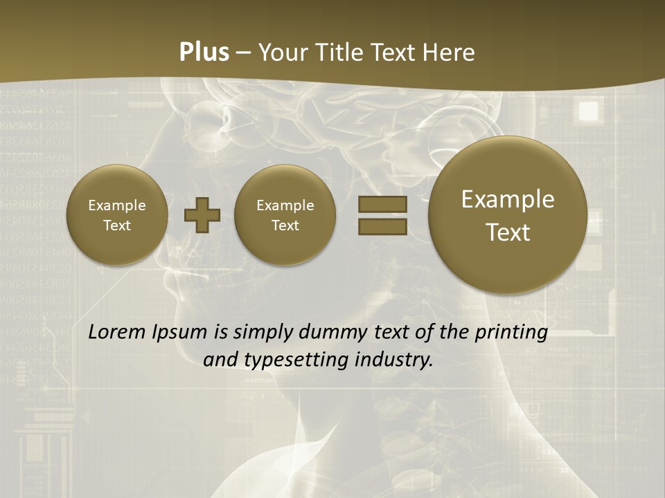 Anatomy Brain Cortex PowerPoint Template