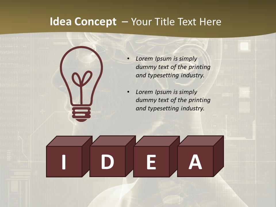 Anatomy Brain Cortex PowerPoint Template