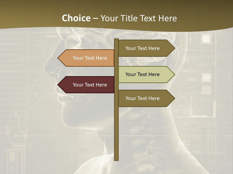 Anatomy Brain Cortex PowerPoint Template