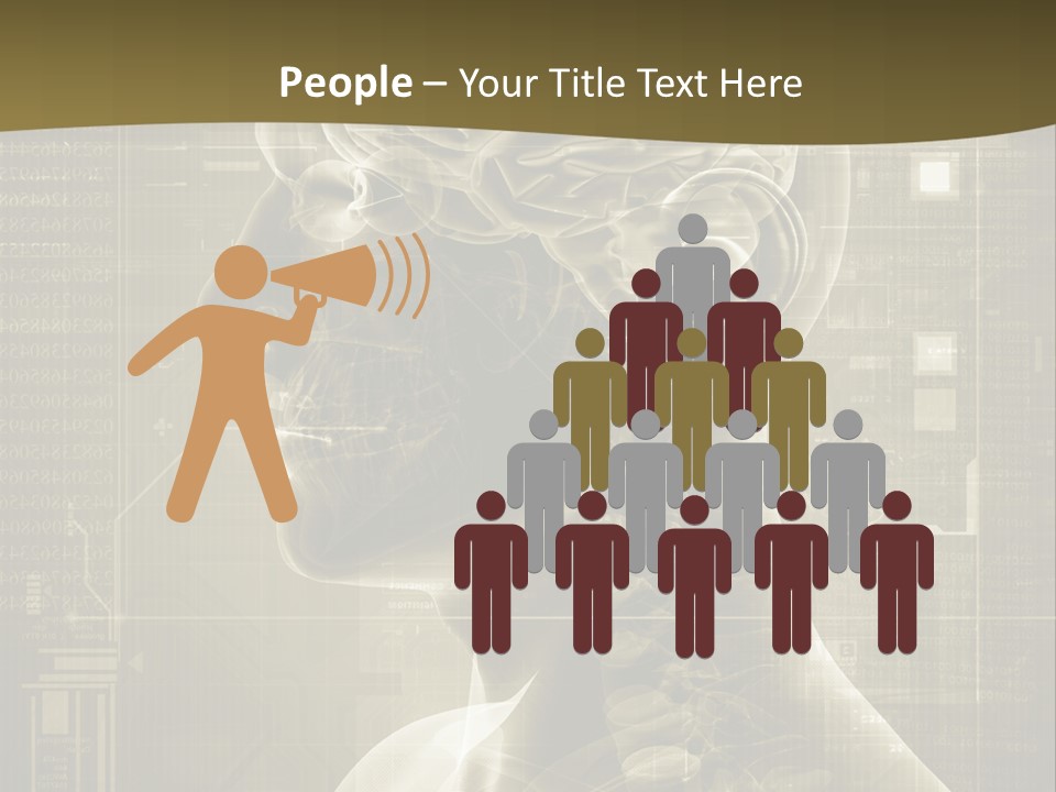 Anatomy Brain Cortex PowerPoint Template