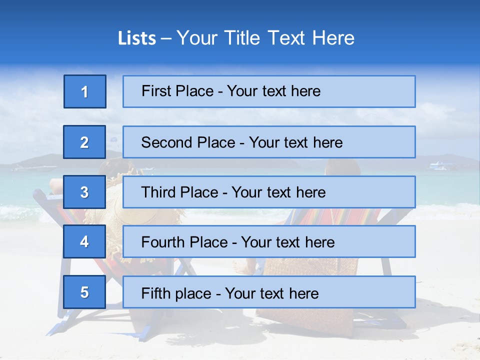 Woman Happy Sit PowerPoint Template