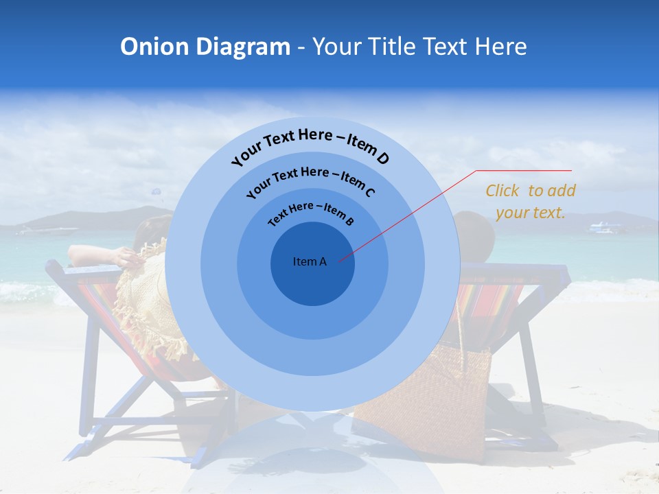 Woman Happy Sit PowerPoint Template