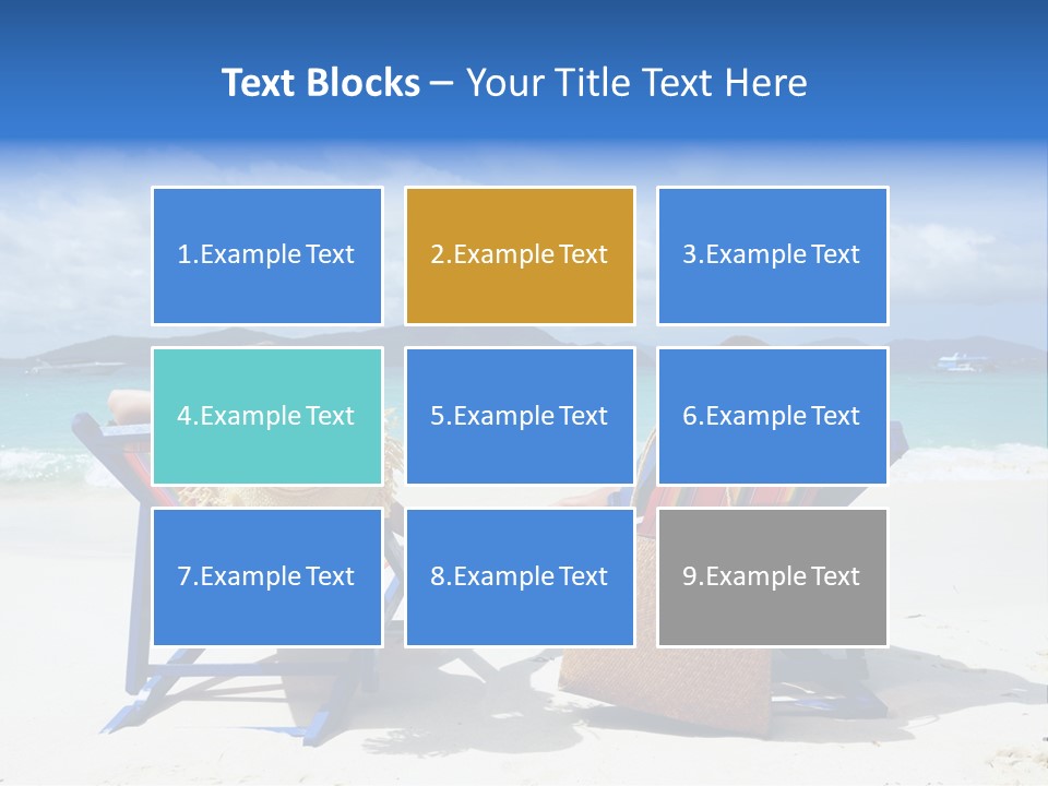 Woman Happy Sit PowerPoint Template