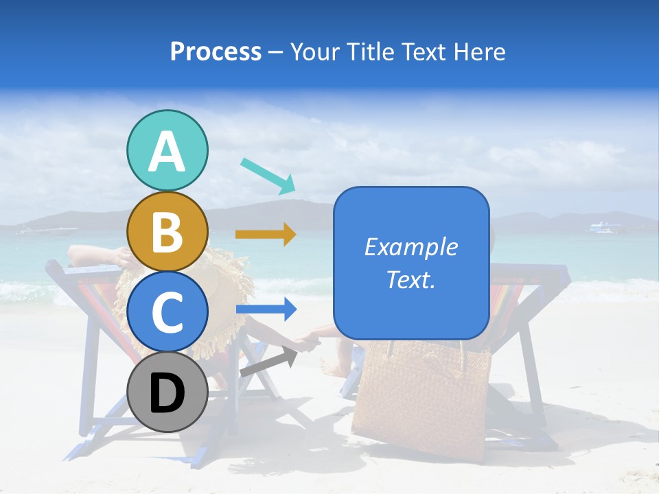 Woman Happy Sit PowerPoint Template